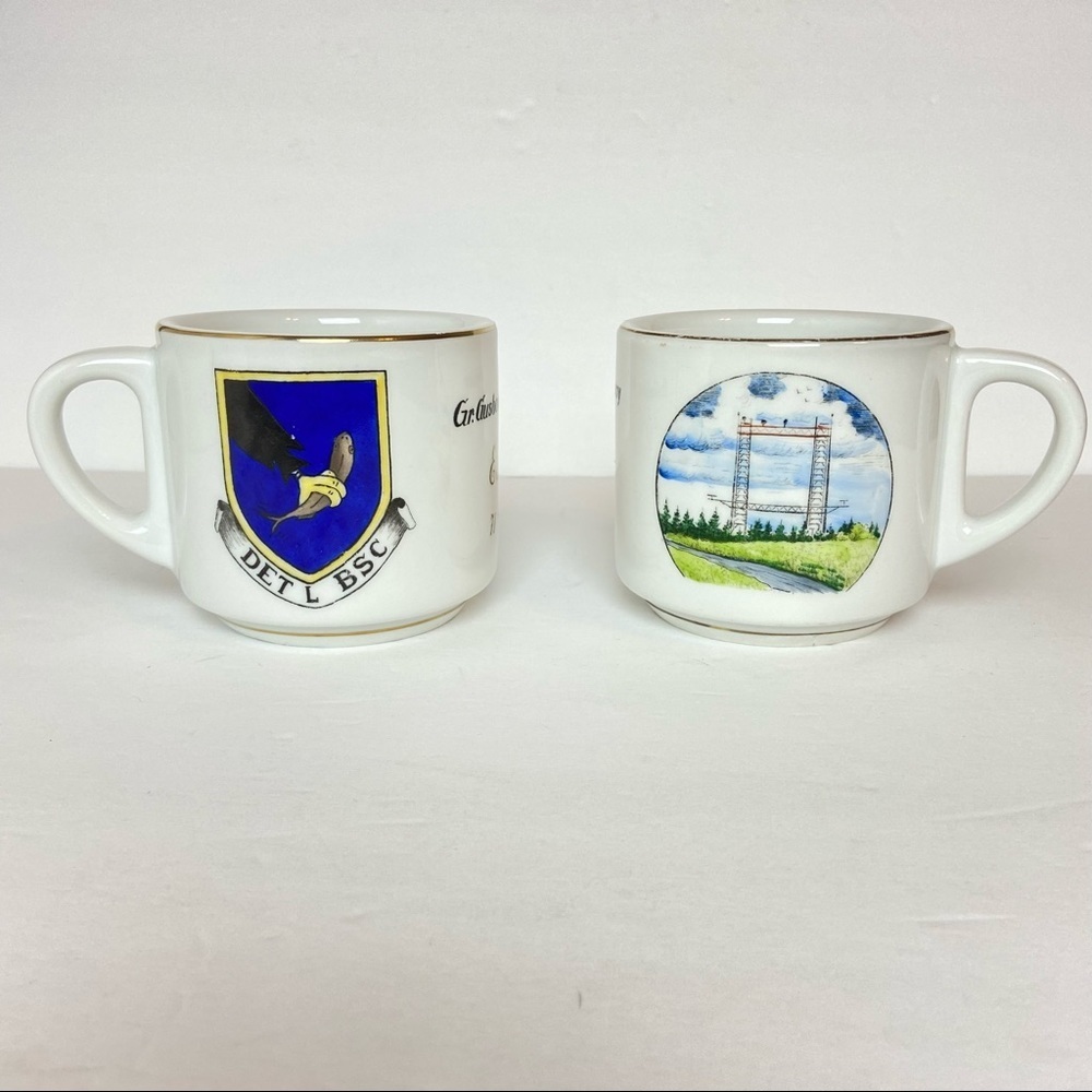 Schonwald Germany Coffee Cup Set of 2 1970s Vintage
